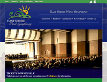 Tablet Screenshot of eastshorewind.com